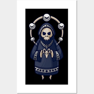 halloween skull cult Posters and Art